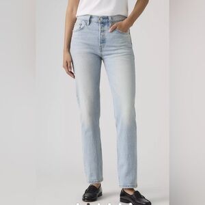 Levi’s original 501’s light wash jeans